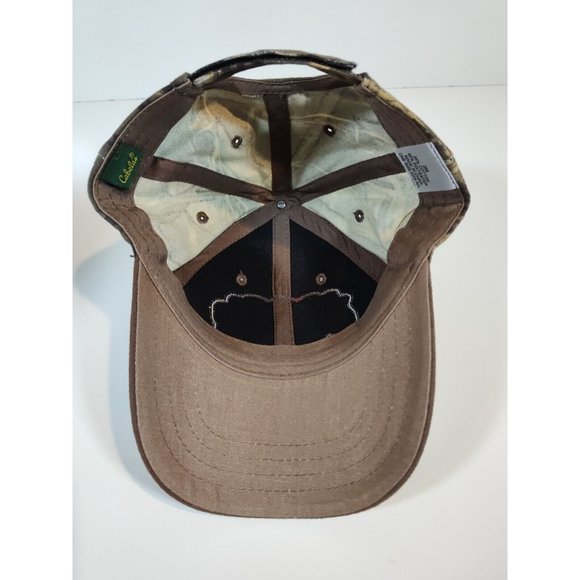 Cabela's Duck Camp Camo Hat Cap Suede Bill Adjustable 50th Anniversary Hunting - Picture 6 of 8